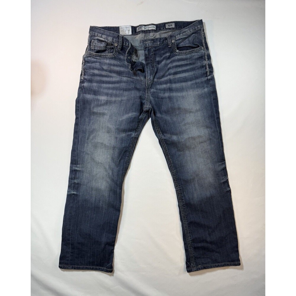BKE Tyler 19 Relaxed Straight Jeans Men’s 40R Medium Wash Stretch Denim